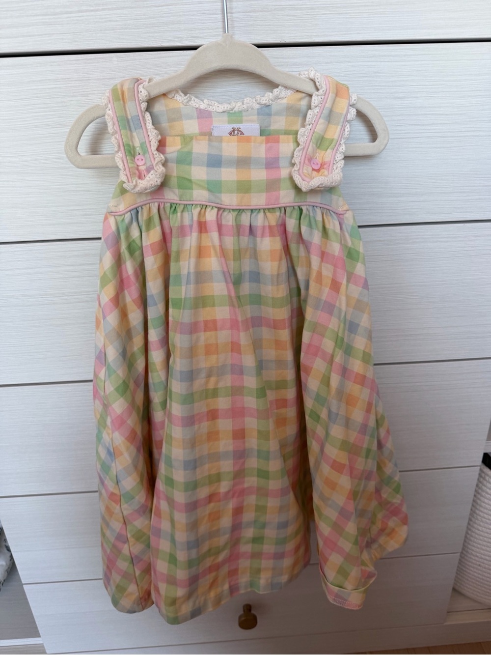 Swoon Boutique Pastel Plaid Sundress - Pink, Yellow, Green, Blue